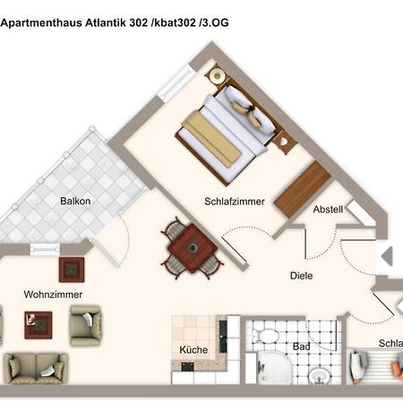 Apartmenthaus Atlantik Apartmenthaus Atlantik 302 Kühlungsborn Zewnętrze zdjęcie
