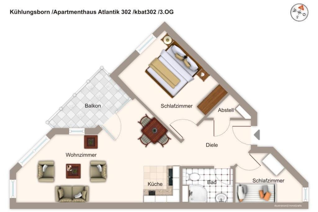 Apartmenthaus Atlantik Apartmenthaus Atlantik 302 Kühlungsborn Zewnętrze zdjęcie